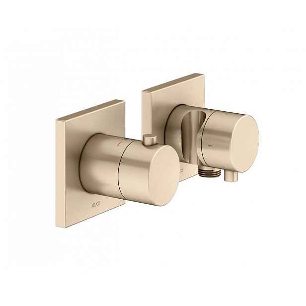 Keuco Edition 11 - Termostatická baterie pod omítku, pro 2 spotřebiče, kartáčovaný bronz 51153031222