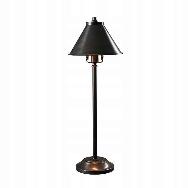noční lampa industriální hnědá černá do ložnice 60 cm Elstead