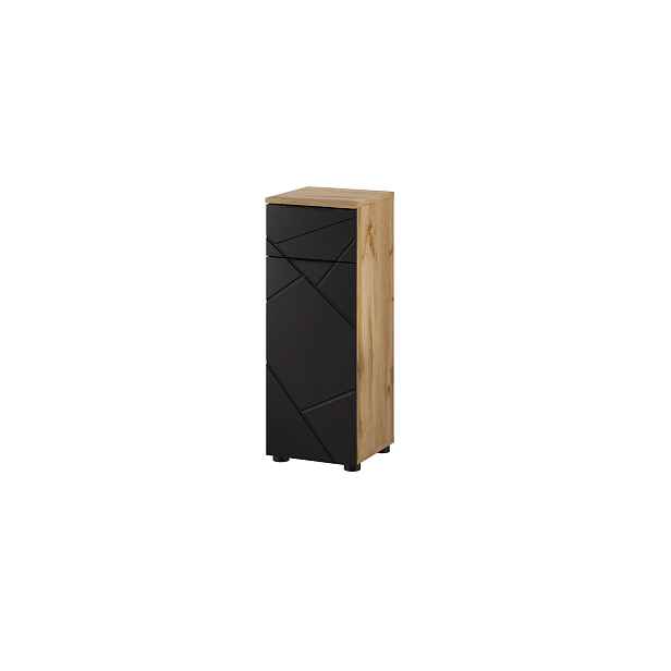 Szynaka Koupelnová skříňka Mazi 45 30 cm dub Wotan/černá