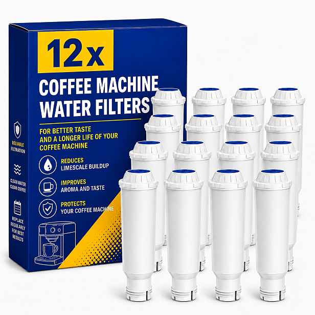 TEMU Balení 12 ks náhradních vodních filtrů kompatibilních s F088/F08801/NIRF700/NIVONA, vhodných pro kávovary , AEG, Tefal, - Plastové filtrační
