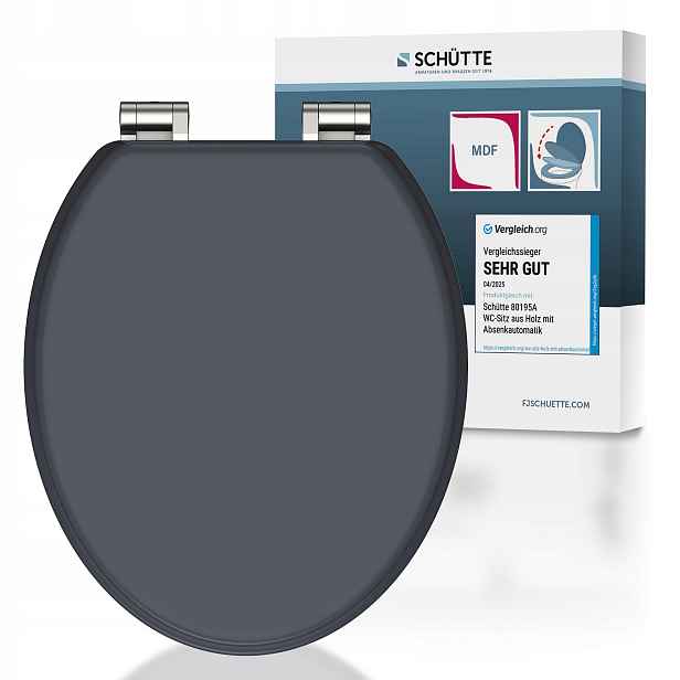 Wc sedátko Schütte Spirit černé Mdf