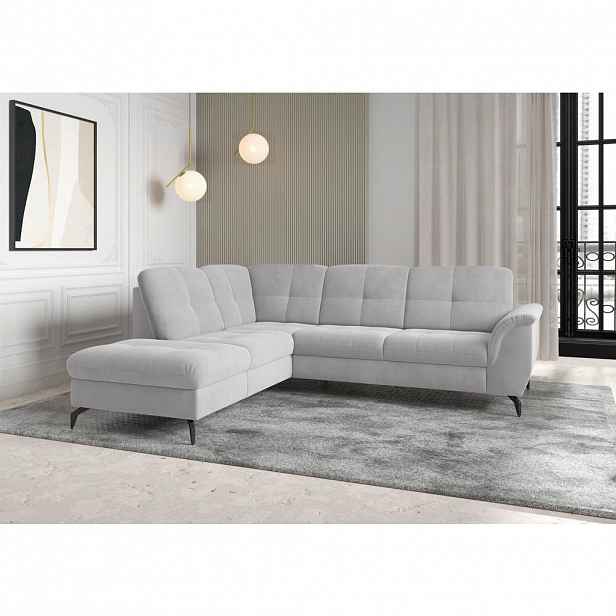 Sit & More ROHOVÁ SEDAČKA, textil, barvy stříbra