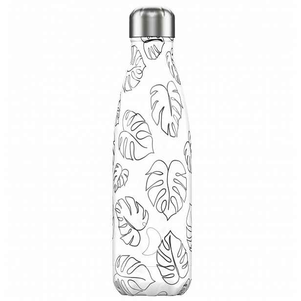 Chilly's Bottles Termoláhev Chilly's Original 500 ml, Line Art Leaves
