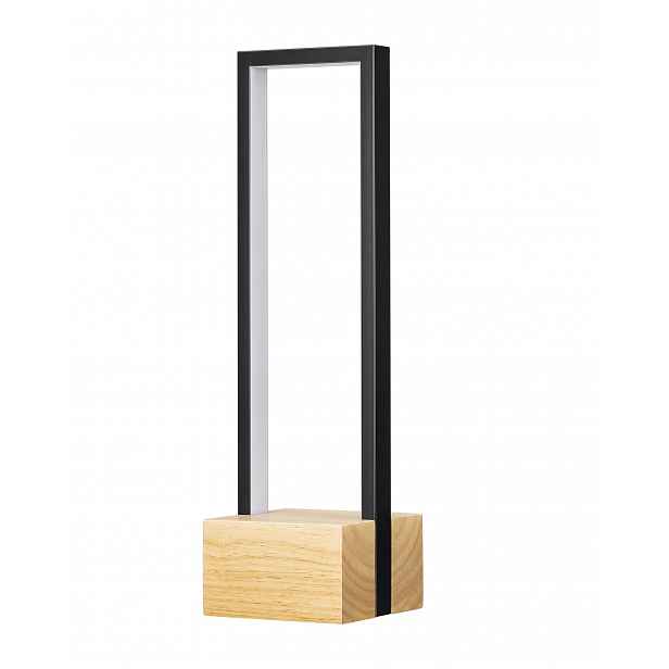 Dřevěná stolní Led lampa Edishine, stmívatelná dotykově