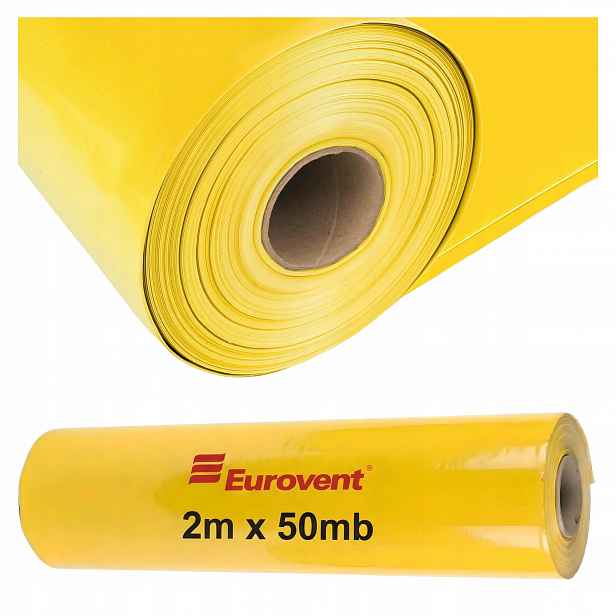 Fólie Parotěsná Žlutá 0,20 mm Db Atest Eurovent pro podkroví s vlnou 100 m2