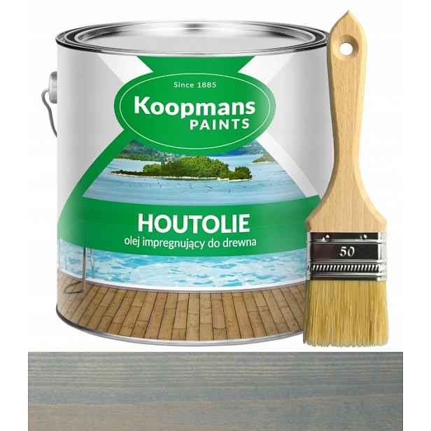 Koopmans Houtolie Olej na dřevo a terasu 5L 050 Šedý krakovský