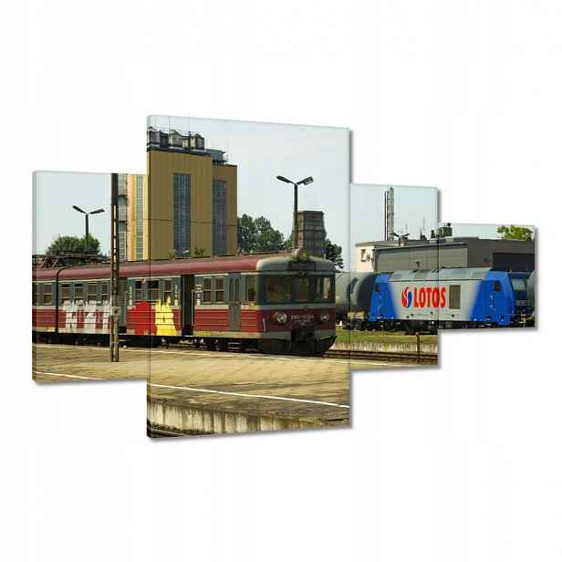 Obrazy 130x80 Elektrický vlak Pkp