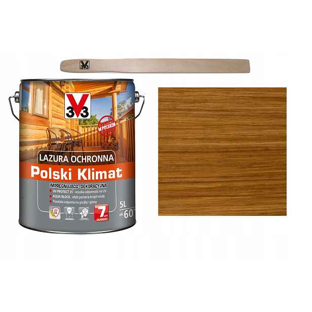 Lazura V33 Polský Klima 7 let Dub přírodní 5L