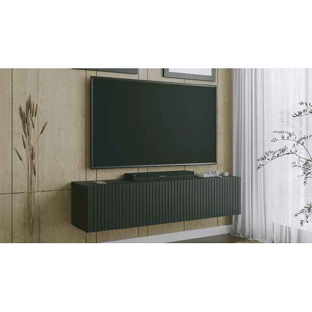 ArtExt Závěsný TV stolek JOY | 150 cm Barva: Černá (dražky)