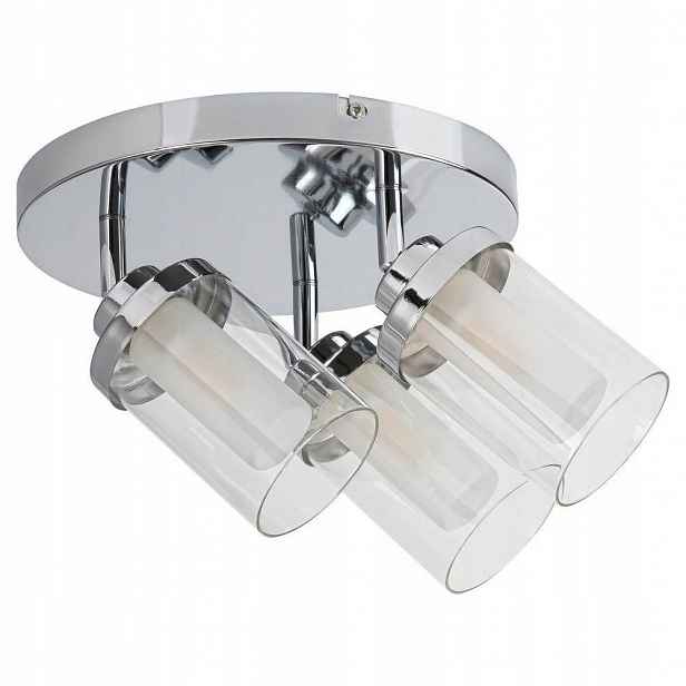 Moderní tříbodová reflektorová lampa chrom