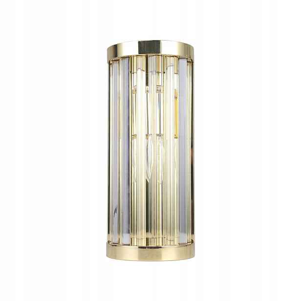 Nástěnné svítidlo glamour zlaté se skleněným stínidlem 30 cm Light Prestige