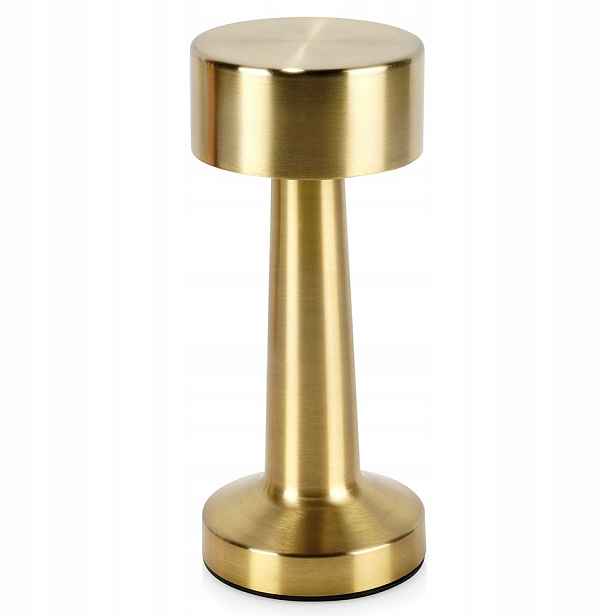 Stolní lampa zlatá 21 Led 21 cm