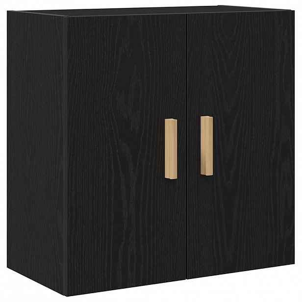 vidaXL Nástěnná skříňka 60 x 30 x 60 cm Kompozitní dřevo Černý dub