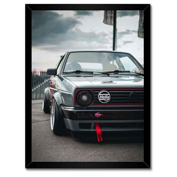 Plakáty v rámu 30x40 Volkswagen Golf 2 Dvojka