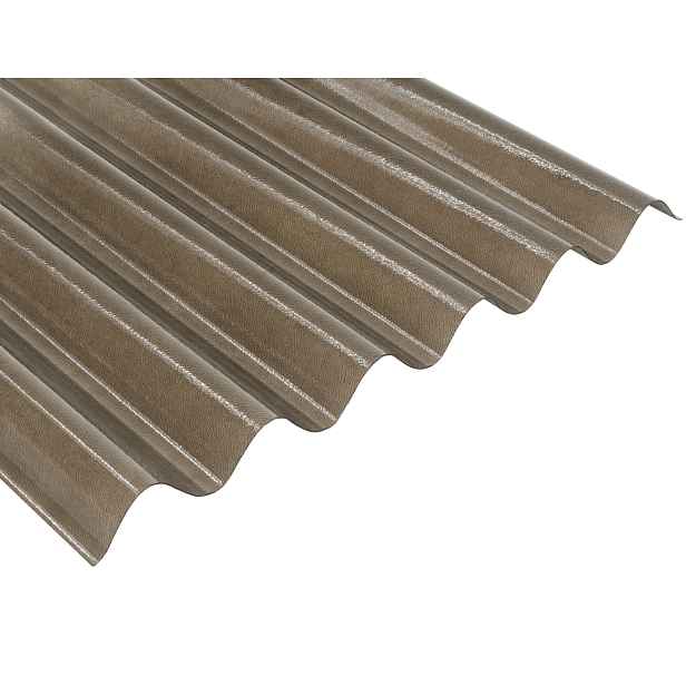 Deska polykarbonátová vlnitá MARLON CSE Strong VL 76/18 2UV bronz 1,3×1 060×5 000 mm