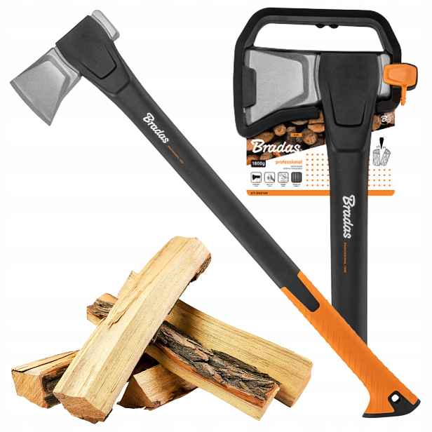 Univerzální štípací sekera s kovanou čepelí 1800g KT-SN2180 Professional