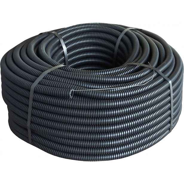 Vlnitá trubka d16-20mm 750N černá UV - 50m