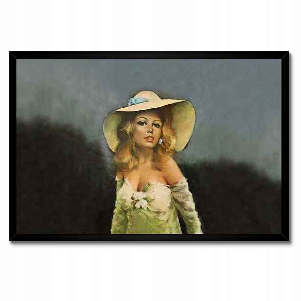 Plakáty v rámu 60x40 Brigitte Bardot Klobouk
