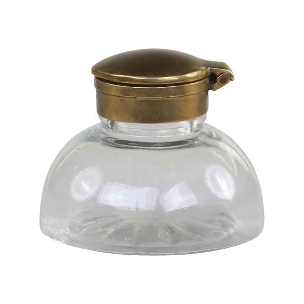 Skleněná francouzská dekorační váza Old French -  Ø 8*6cm Chic Antique