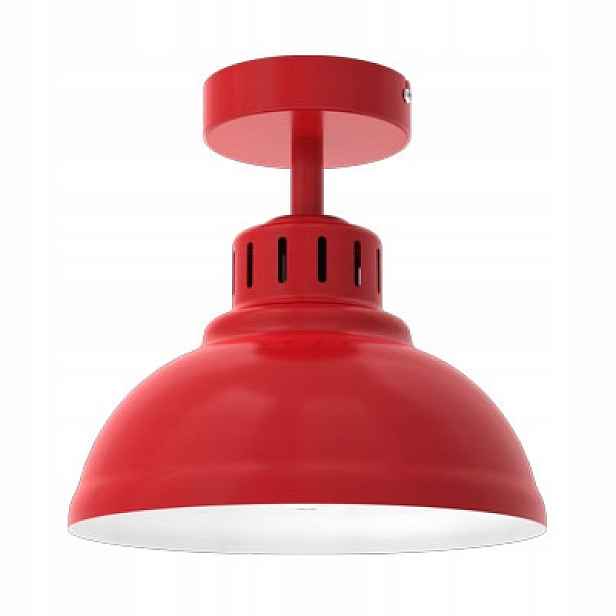 Stropní svítidlo industriální červená Sven 1xE27 15W Luminex