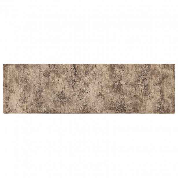 vidaXL Kuchyňský koberec Hnědý beton 150 x 45 cm 100% polyamid