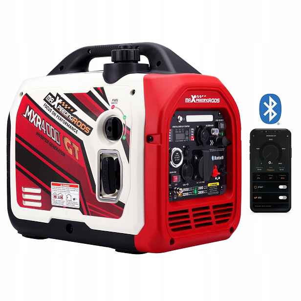 3,5KW invertorový generátor elektrický/s App startem, benzínový, tichý, přenosný, 24 kg
