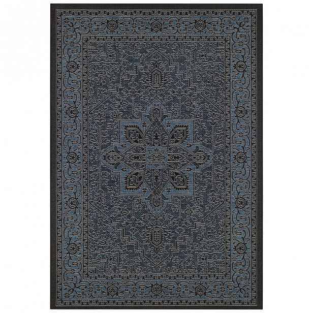 Černo-šedý venkovní koberec Bougari Anjara, 160 x 230 cm