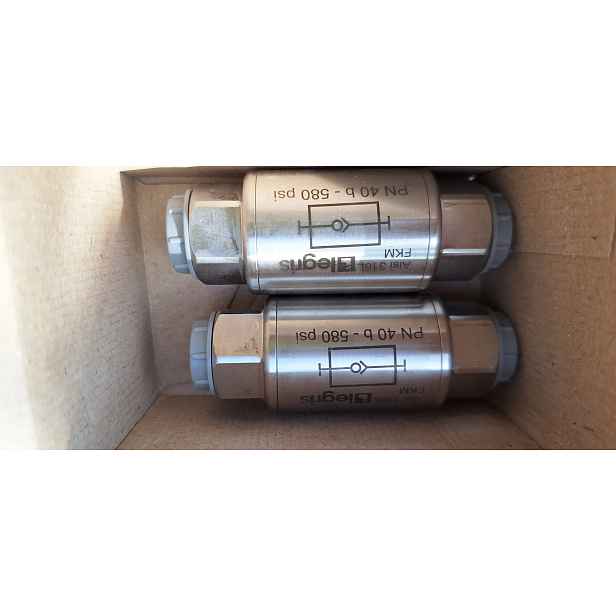 Legris 4890 17 17 Zpětný ventil z nerezové oceli, G 3/8in, 40 bar