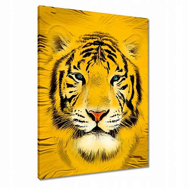 Obrazy 60x80 Žlutá hlava tygra