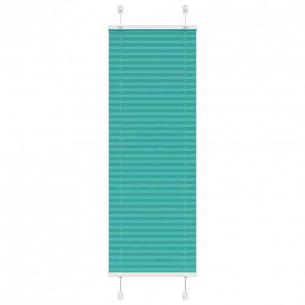 vidaXL Plisovaná roleta Benzínová zelená 45x150 cm Šířka látky 44,4 cm