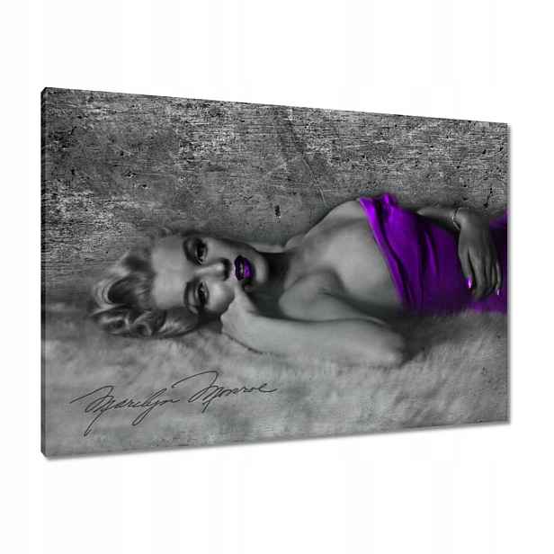 Obrazy 100x70 Fialová Marilyn Monroe