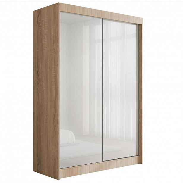 ALTDECOR ŠATNÍ SKŘÍŇ PEKA – 150 cm – Sonoma dub | bílá