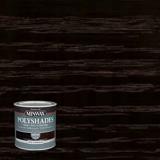 Minwax PolyShades Lakovací nátěr na dřevo 946 ml Gloss Black