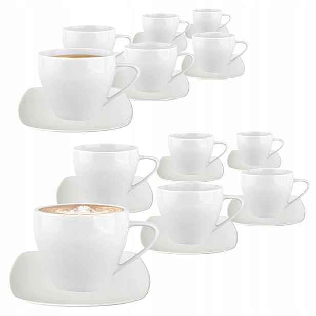 Šálky porcelánová sada pro 12 osob MariaPaula Moderna 250 ml 24 ks