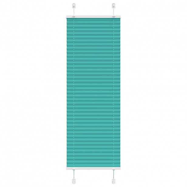 vidaXL Plisovaná roleta Benzínová zelená 50x150 cm Šířka látky 49,4 cm