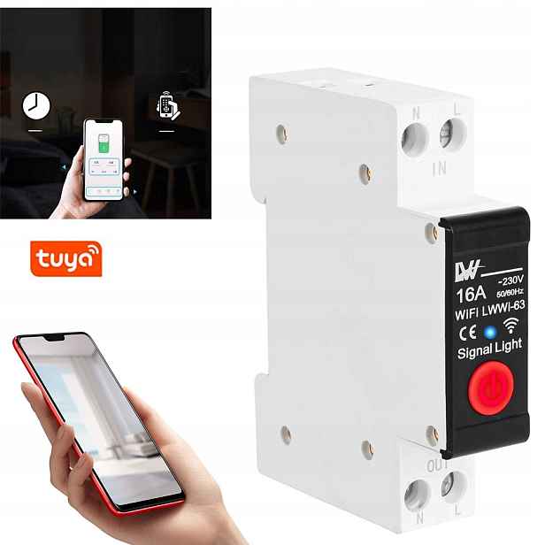 Vypínač WiFi 16A s elektroměrem a funkcí dálkového ovládání