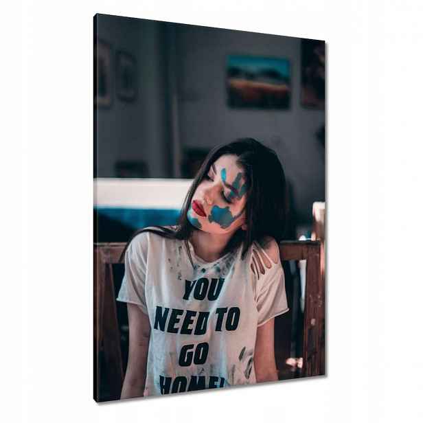 Obrazy 70x100 Pěkné ženy Kočky Babičky