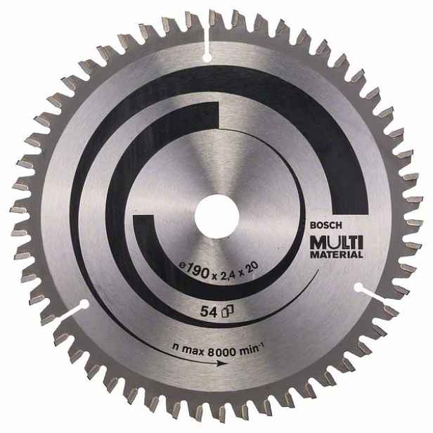 Kotouč pilový Bosch Multi Material 190×20/16×2,4 mm 54 z.