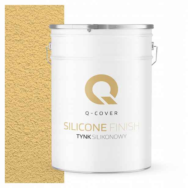 Silikonová Fasádní Omítka Žlutá F645 25KG Žlutá Beránek Granulace 1.0 mm