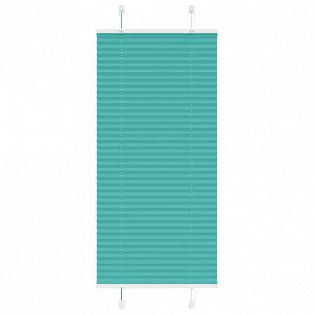vidaXL Plisovaná roleta Benzínová zelená 60x150 cm Šířka látky 59,4 cm