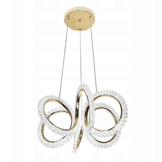 Závěsná Led lampa Zlatá Designový lustr do obývacího pokoje Moderní Toolight