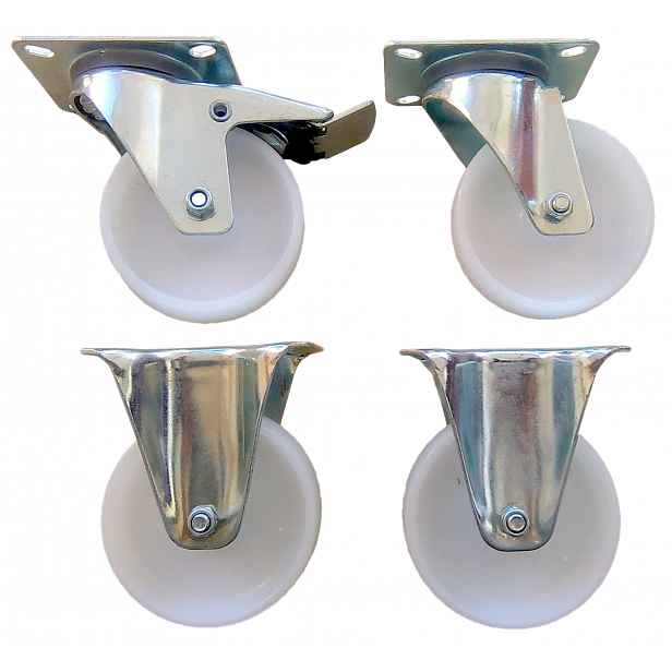 Kpl. 4 ks Kolečko kola Poliamid 125 mm 500 kg.