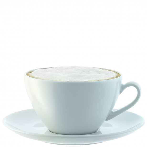 Šálky na cappuccino s podšálky Dine Curved 0,35 l, set 4 ks - LSA International