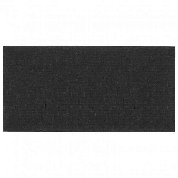 vidaXL Nástěnný čelník 12 ks 60 x 30 cm Černá textil