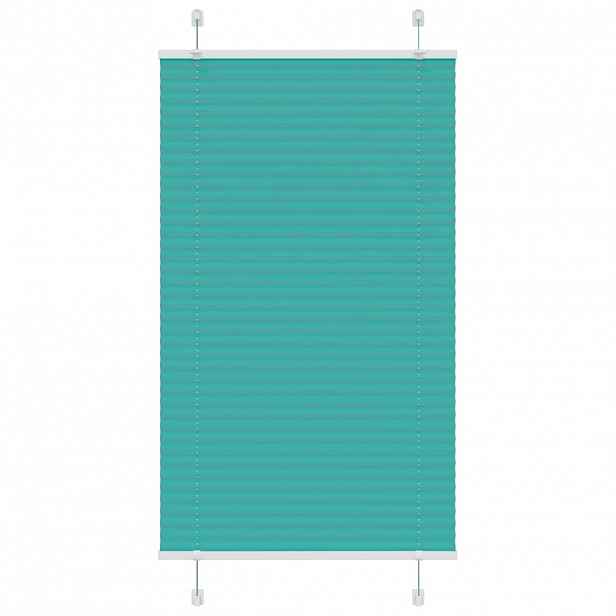 vidaXL Plisovaná roleta Benzínová zelená 70x150 cm Šířka látky 69,4 cm