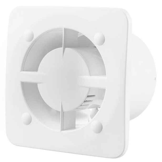 KLIQ125BASE Tichý ventilátor o průměru 125 mm, bílý, stropní kuličkový