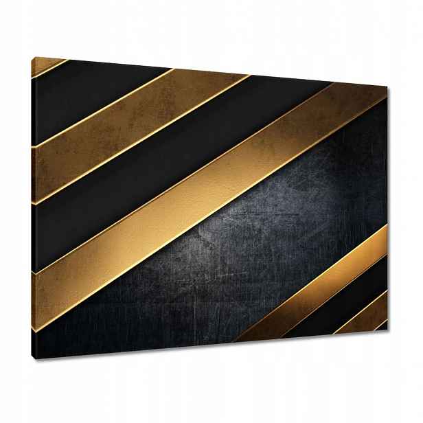 Obrazy 80x60 Zlaté pruhy