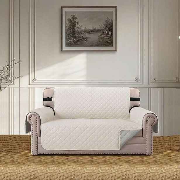 Potah na pohovku (pohovku) krémový 120 cm