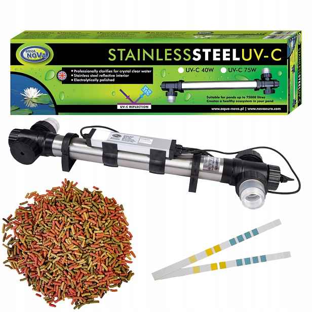 Uv-c lampa 75W Aqua Nova Sterilizátor pro jezírko Dárek
