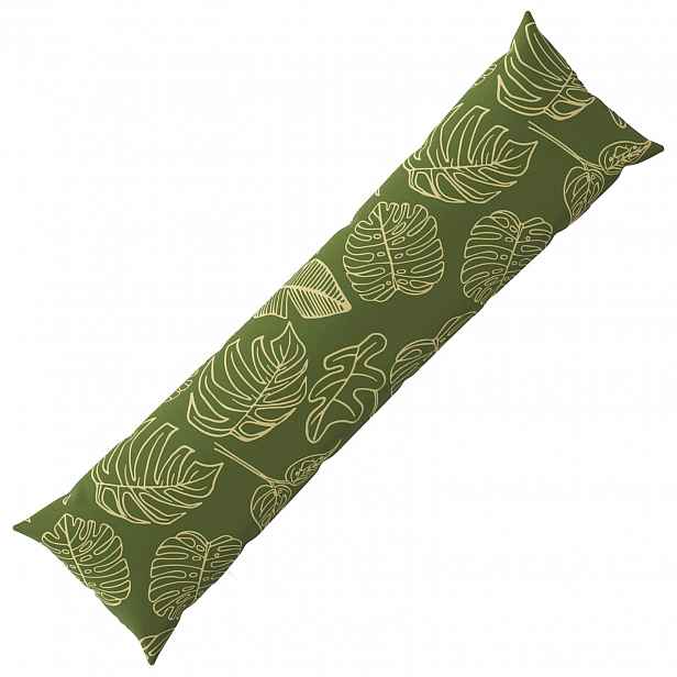 vidaXL Povlak na polštář HEERLEN Listový design 40 x 145 cm Polyester
